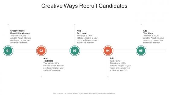 Creative Ways Recruit Candidates In Powerpoint And Google Slides Cpb