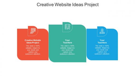 Creative website ideas project ppt powerpoint presentation ideas clipart images cpb