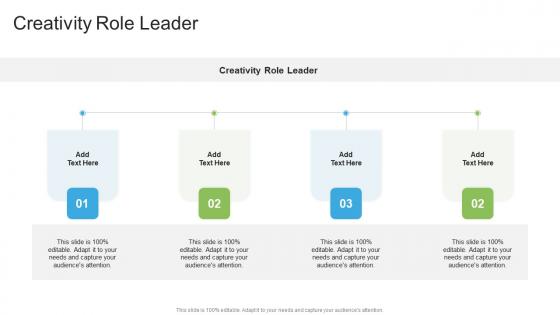 Creativity Role Leader In Powerpoint And Google Slides Cpb