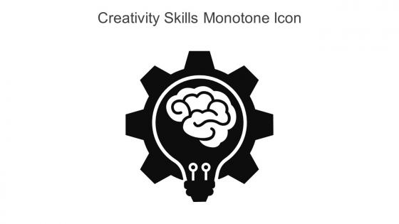 Creativity Skills Monotone Icon In Powerpoint Pptx Png And Editable Eps Format