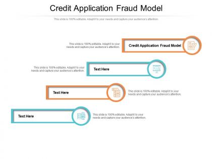 Credit application fraud model ppt powerpoint presentation portfolio master slide cpb
