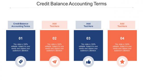 Credit Balance Accounting Terms Ppt Powerpoint Presentation Model Cpb