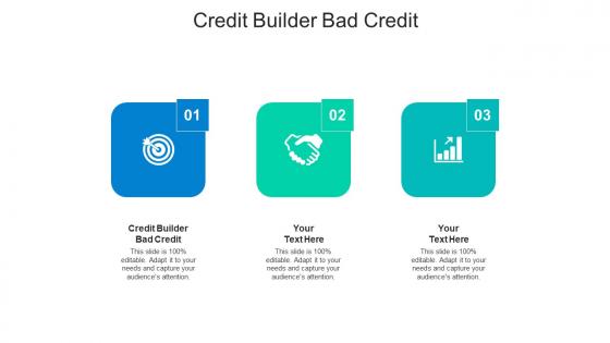 Credit builder bad credit ppt powerpoint presentation professional pictures cpb