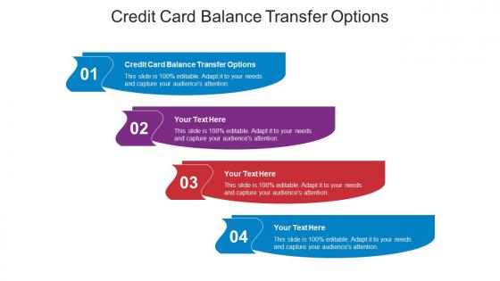 Credit Card Balance Transfer Options Ppt Powerpoint Presentation Portfolio Shapes Cpb