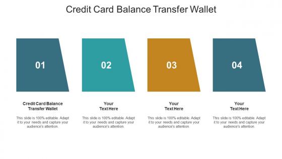 Credit Card Balance Transfer Wallet Ppt Powerpoint Presentation Outline Good Cpb