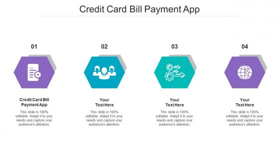 Credit Card Bill Payment App Ppt Powerpoint Presentation Ideas Design Ideas Cpb