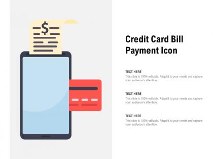 Credit card bill payment icon