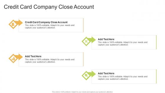 Credit Card Company Close Account In Powerpoint And Google Slides Cpb