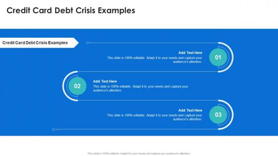 Credit Card Debt Crisis Examples In Powerpoint And Google Slides Cpb