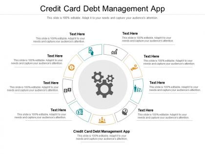 Credit card debt management app ppt powerpoint show clipart images cpb