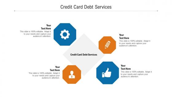Credit card debt services ppt powerpoint presentation inspiration infographics cpb