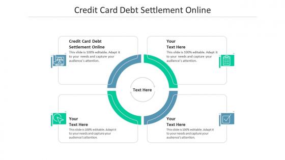 Credit card debt settlement online ppt powerpoint presentation gallery cpb