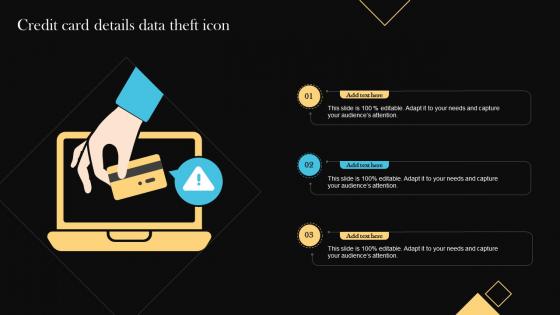 Credit Card Details Data Theft Icon