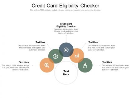 Credit card eligibility checker ppt powerpoint presentation file images cpb