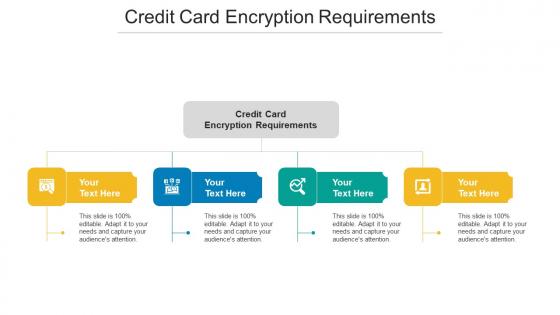 Credit Card Encryption Requirements Ppt Powerpoint Presentation Layouts Graphics Design Cpb