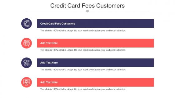 Credit Card Fees Customers Ppt Powerpoint Presentation Infographic Template Graphics Design Cpb