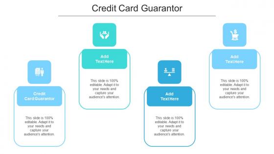 Credit Card Guarantor Ppt Powerpoint Presentation Inspiration Example Introduction Cpb