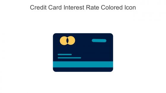 Credit Card Interest Rate Colored Icon In Powerpoint Pptx Png And Editable Eps Format