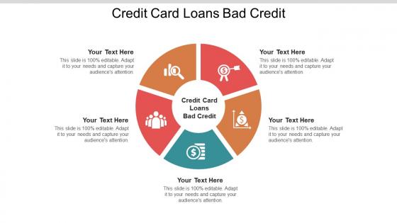 Credit card loans bad credit ppt powerpoint presentation styles designs cpb
