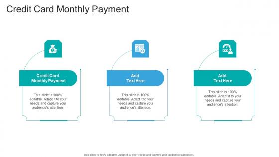 Credit Card Monthly Payment In Powerpoint And Google Slides Cpb