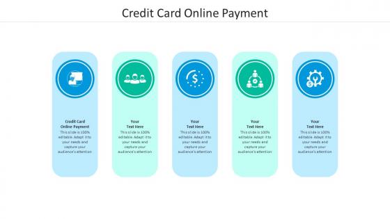 Credit card online payment ppt powerpoint presentation gallery tips cpb