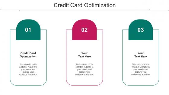 Credit Card Optimization Ppt Powerpoint Presentation Professional Infographics Cpb