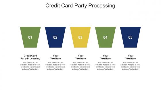 Credit card party processing ppt powerpoint presentation model smartart cpb