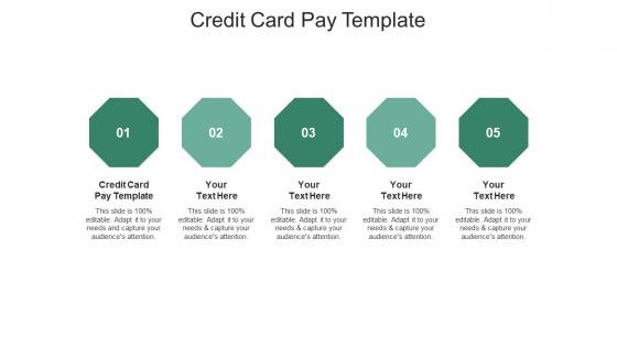 Credit card pay template ppt powerpoint presentation pictures layout ideas cpb