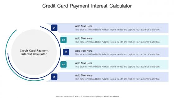 Credit Card Payment Interest Calculator In Powerpoint And Google Slides Cpb