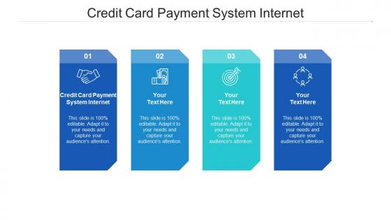 Credit card payment system internet ppt powerpoint presentation styles graphics cpb