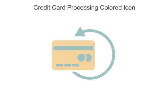 Credit Card Processing Colored Icon In Powerpoint Pptx Png And Editable Eps Format