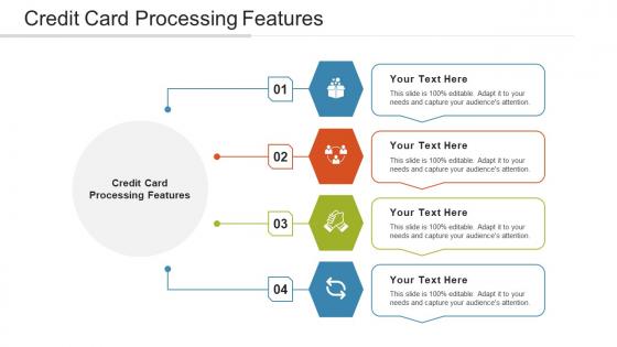 Credit Card Processing Features Ppt Powerpoint Presentation Ideas Example Cpb