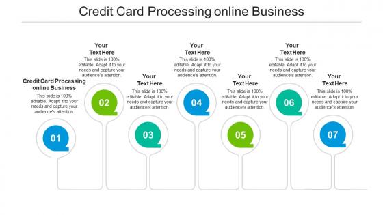 Credit card processing online business ppt powerpoint presentation model files cpb