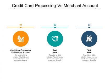 Credit card processing vs merchant account ppt powerpoint professional cpb