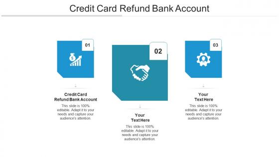 Credit card refund bank account ppt powerpoint presentation summary outline cpb