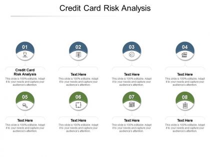 Credit card risk analysis ppt powerpoint presentation styles slideshow cpb
