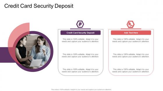 Credit Card Security Deposit In Powerpoint And Google Slides Cpb