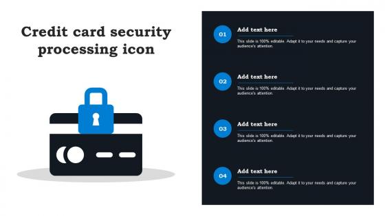 Credit Card Security Processing Icon