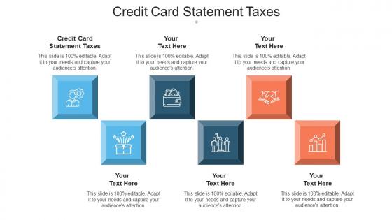 Credit Card Statement Taxes Ppt Powerpoint Presentation Infographics Tips Cpb