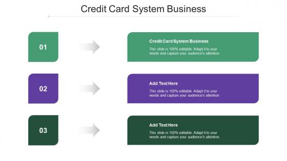 Credit Card System Business Ppt Powerpoint Presentation Infographic Template Cpb