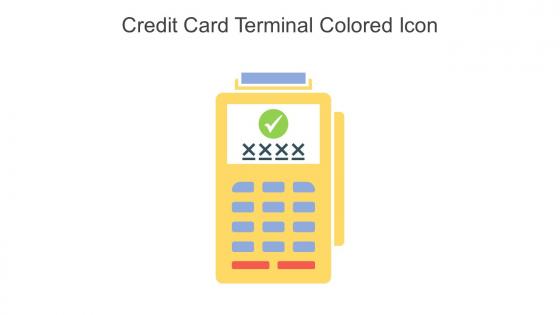 Credit Card Terminal Colored Icon In Powerpoint Pptx Png And Editable Eps Format