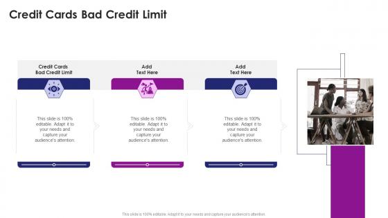 Credit Cards Bad Credit Limit In Powerpoint And Google Slides Cpb
