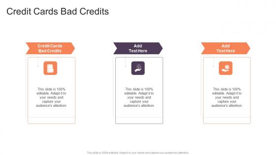 Credit Cards Bad Credits In Powerpoint And Google Slides Cpb