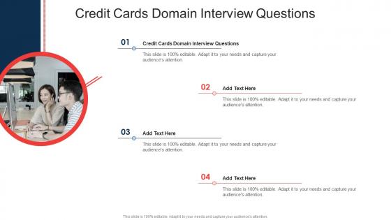 Credit Cards Domain Interview Questions In Powerpoint And Google Slides Cpb