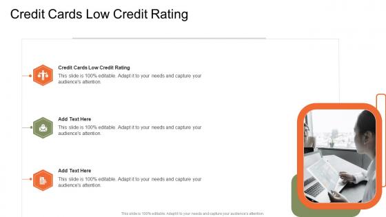Credit Cards Low Credit Rating In Powerpoint And Google Slides Cpb