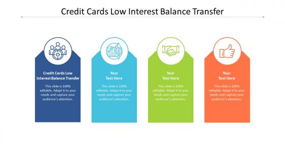Credit cards low interest balance transfer ppt powerpoint presentation pictures cpb