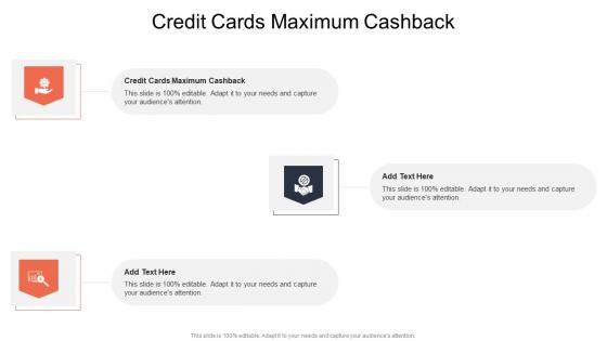 Credit Cards Maximum Cashback In Powerpoint And Google Slides Cpb