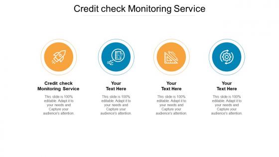 Credit check monitoring service ppt powerpoint presentation model example file cpb