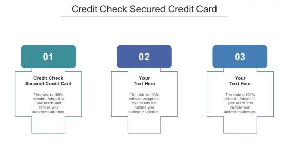 Credit Check Secured Credit Card Ppt Powerpoint Presentation Icon Slide Download Cpb