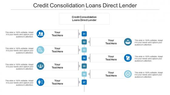 Credit consolidation loans direct lender ppt powerpoint presentation show guidelines cpb